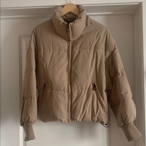Tan Puffer Jacket